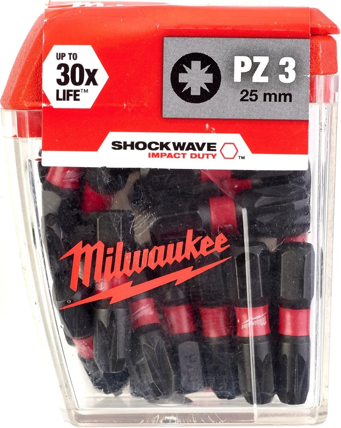Milwaukee SHOCKWAVE™ IMPACT DUTY schroefbits PZ3 x 25 mm VE=25 - 4932430869