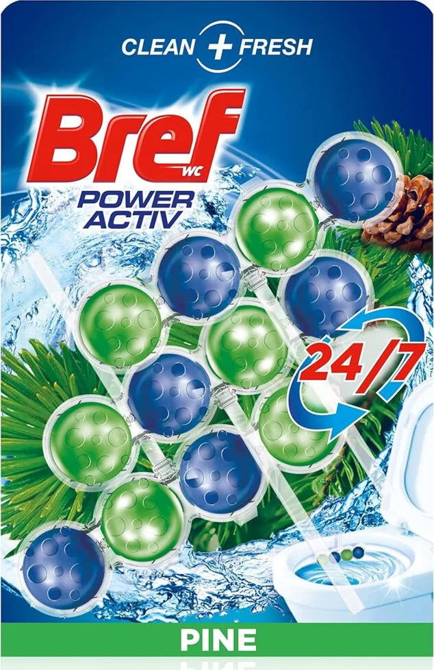 Bref Toiletblok Active Pine 3 stuks