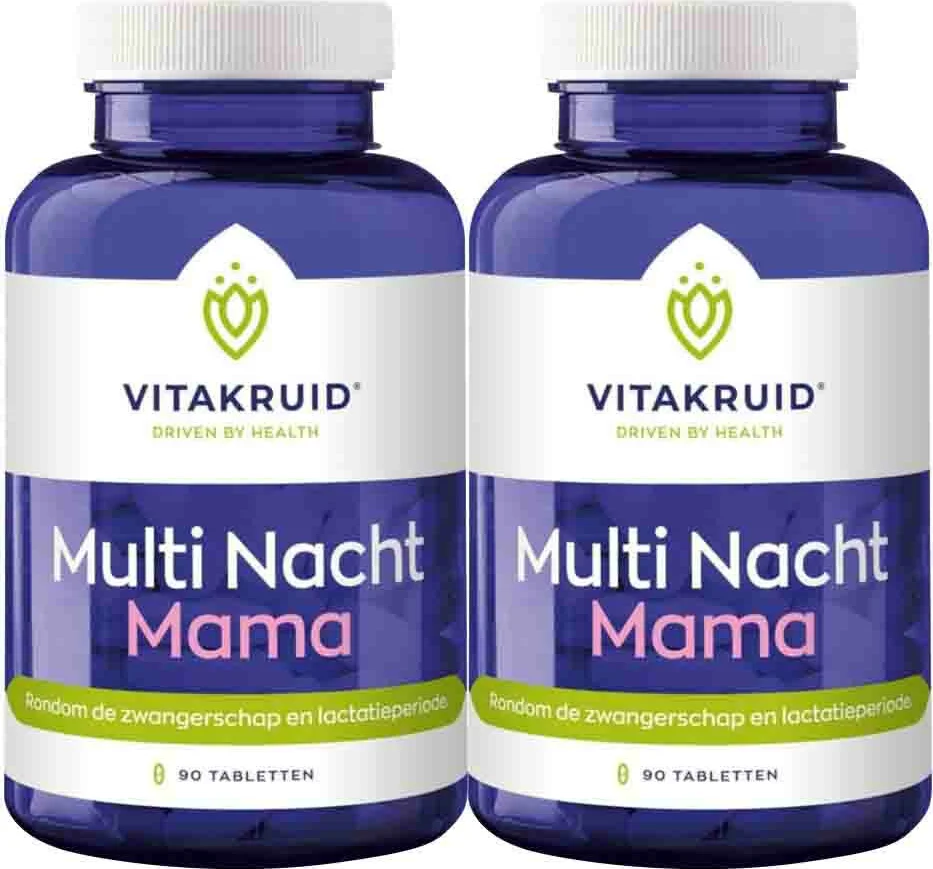 2x Vitakruid Multi Nacht Mama 90 tabletten