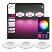 Philips Hue Inbouwspot Slim 3-Pack - White and Color - 90mm - Wit