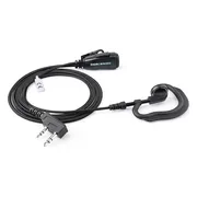 DerComms® Oorhanger headset voor Kenwood TK3201, TK3501, TK3401, TK3701, NX1200, NX1300 met nylon mantel