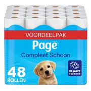 Page® toiletpapier - Compleet Schoon wc papier - 48 rollen - Voordeelverpakking