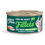 24x Edgard & Cooper Kattenvoer Fillets Zalm & Makreel 70 gr