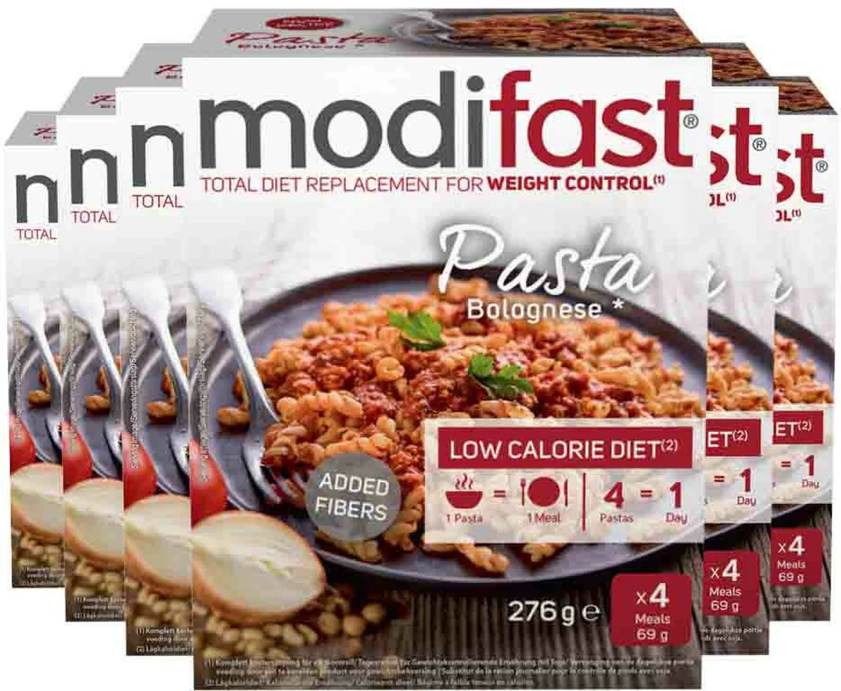 6x Modifast Weight Control Pasta Bolognese 4 x 62 gr
