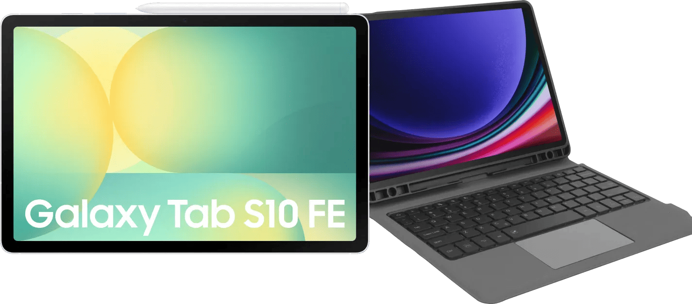 Samsung Galaxy Tab S10 FE 10,9 inch 256GB Wifi Zilver + Toetsenbord Hoes QWERTY