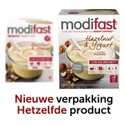 2x Modifast Weight Control Pudding Yoghurt Hazelnoot 8 x 55 gr