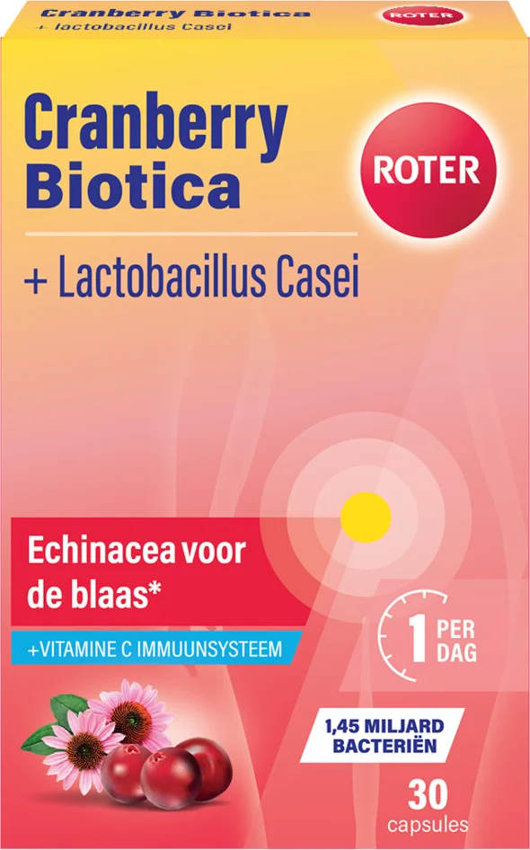 4x Roter Cranberry Biotica 30 capsules