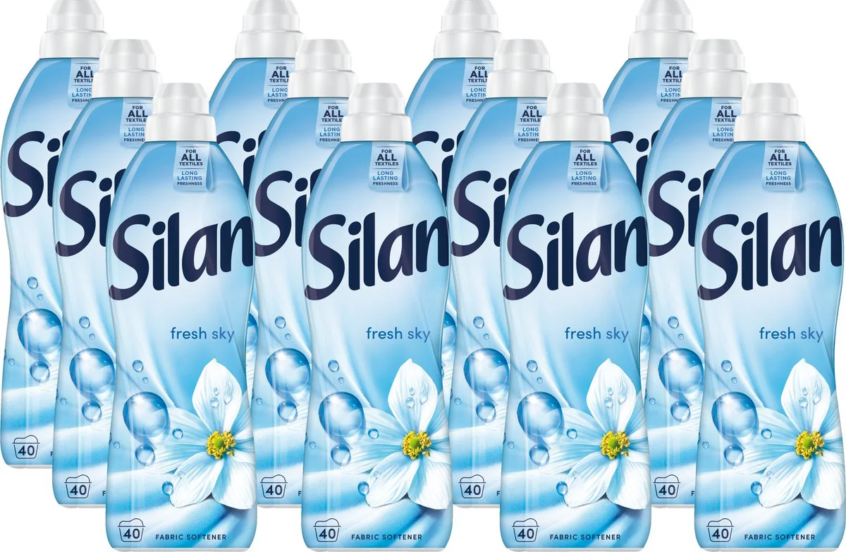 12x Silan Wasverzachter Fresh Sky 40 Wasbeurten 880 ml