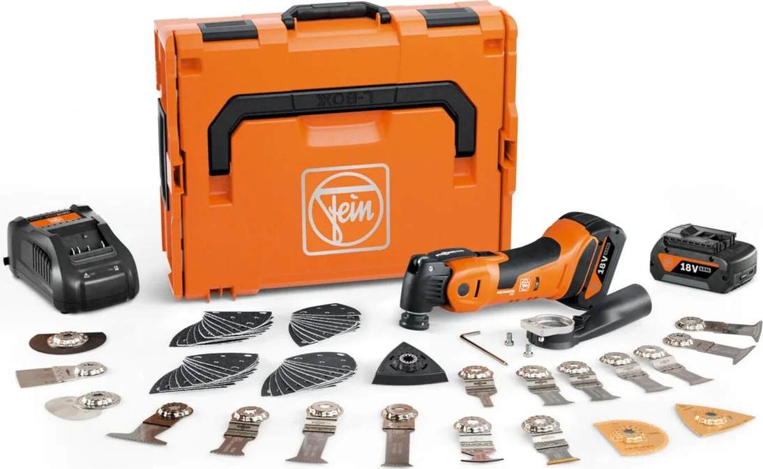 Fein Multimaster AMM 700 MAX TOP Accu multitool + accessoires 18V AMPShare 4.0Ah in L-Boxx - 71293661000