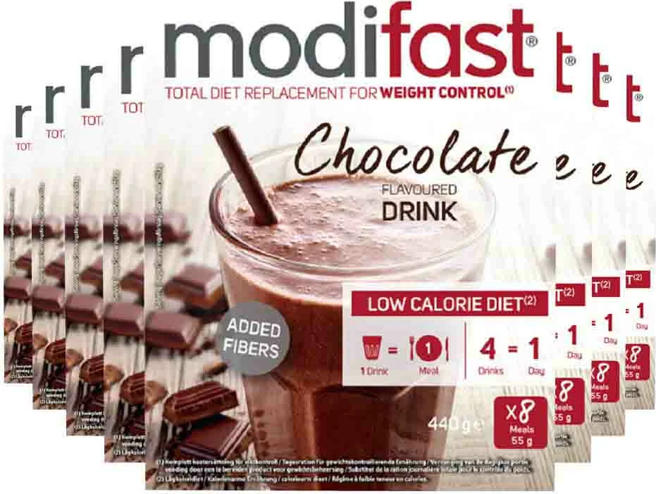 8x Modifast Weight Control Milkshake Chocolade 8 x 55 gr