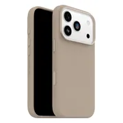 OtterBox Symmetry iPhone 17 Pro Back Cover met MagSafe Magneet Leer Grijs
