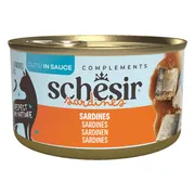 12x Schesir Complements Kat Blik Saus Sardines 70 gr