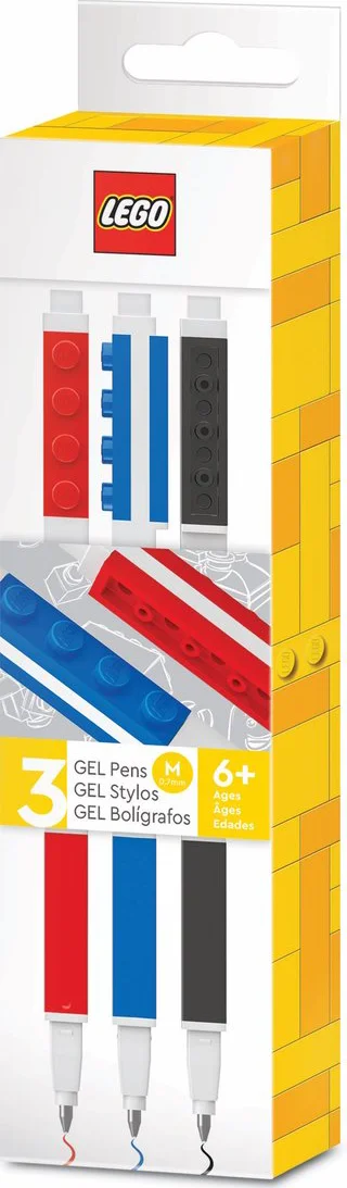 LEGO Set van 3 gelpennen