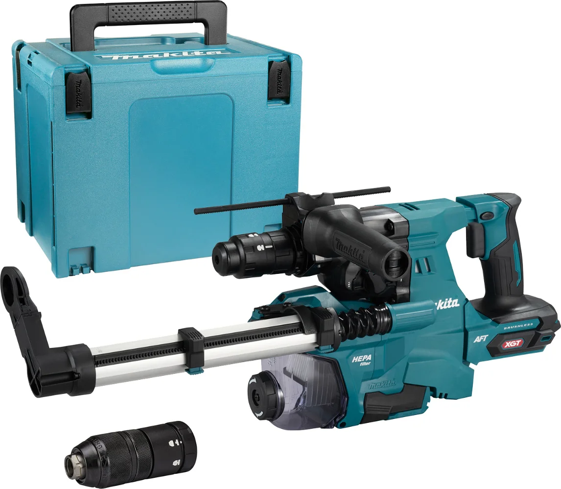 Makita HR012GZ03 Accu combihamer SDS-Plus 3,3J + snelwisselboorkop + stofafzuiging XGT 40V Max Basic Body in Mbox