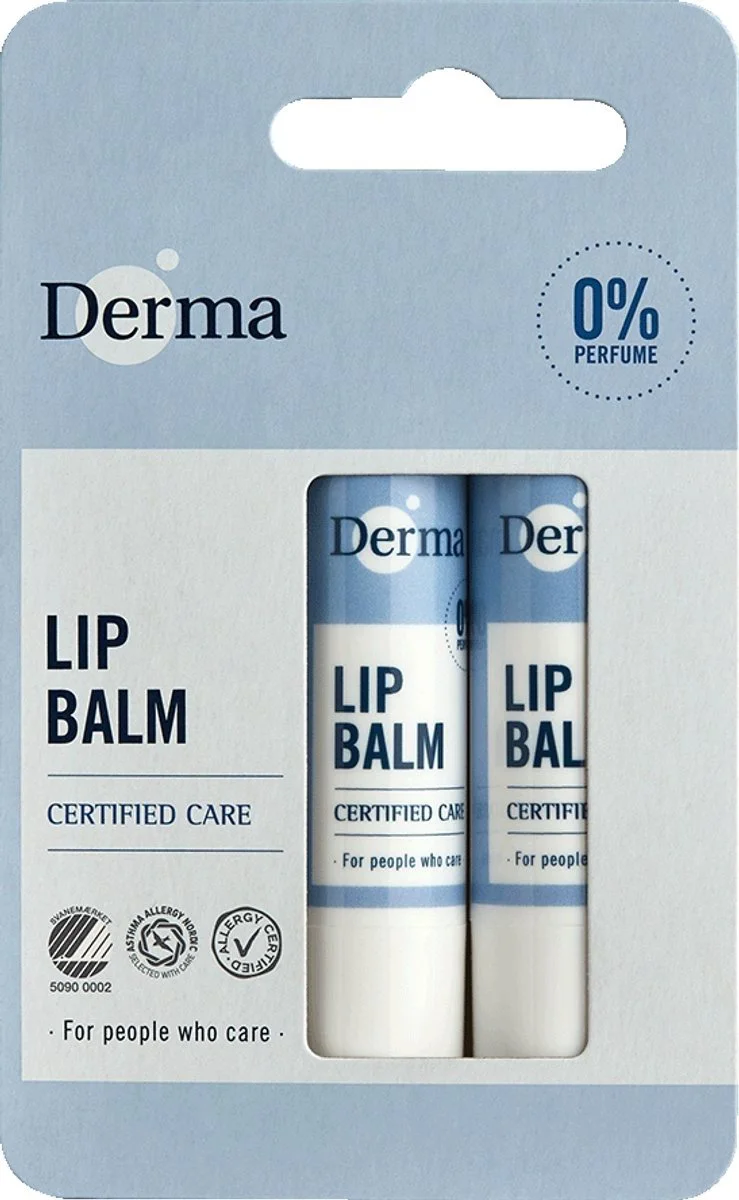 Derma Lip Balm Parfumvrij 2ST