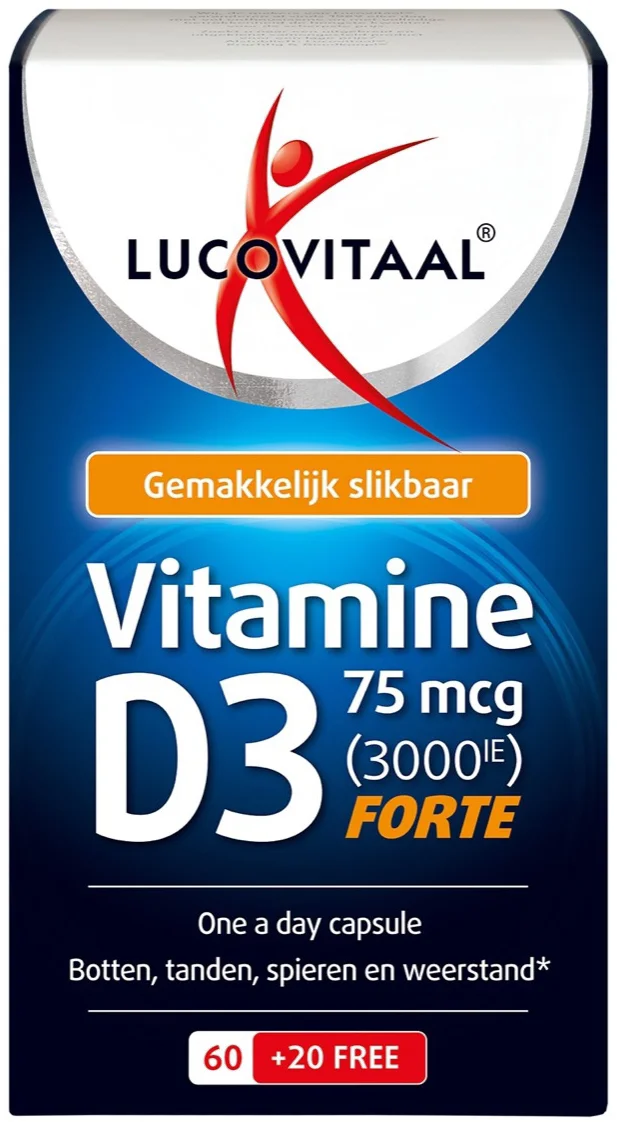 Lucovitaal Vitamine D3 75mcg Forte 80 capsules