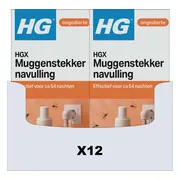 12x HG X Anti-Mug Muggenstekker Navulling