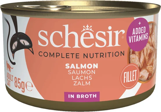 Schesir Kattenvoer Gekookte Zalm 85 gr