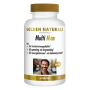 2x Golden Naturals Multi Man 60 tabletten
