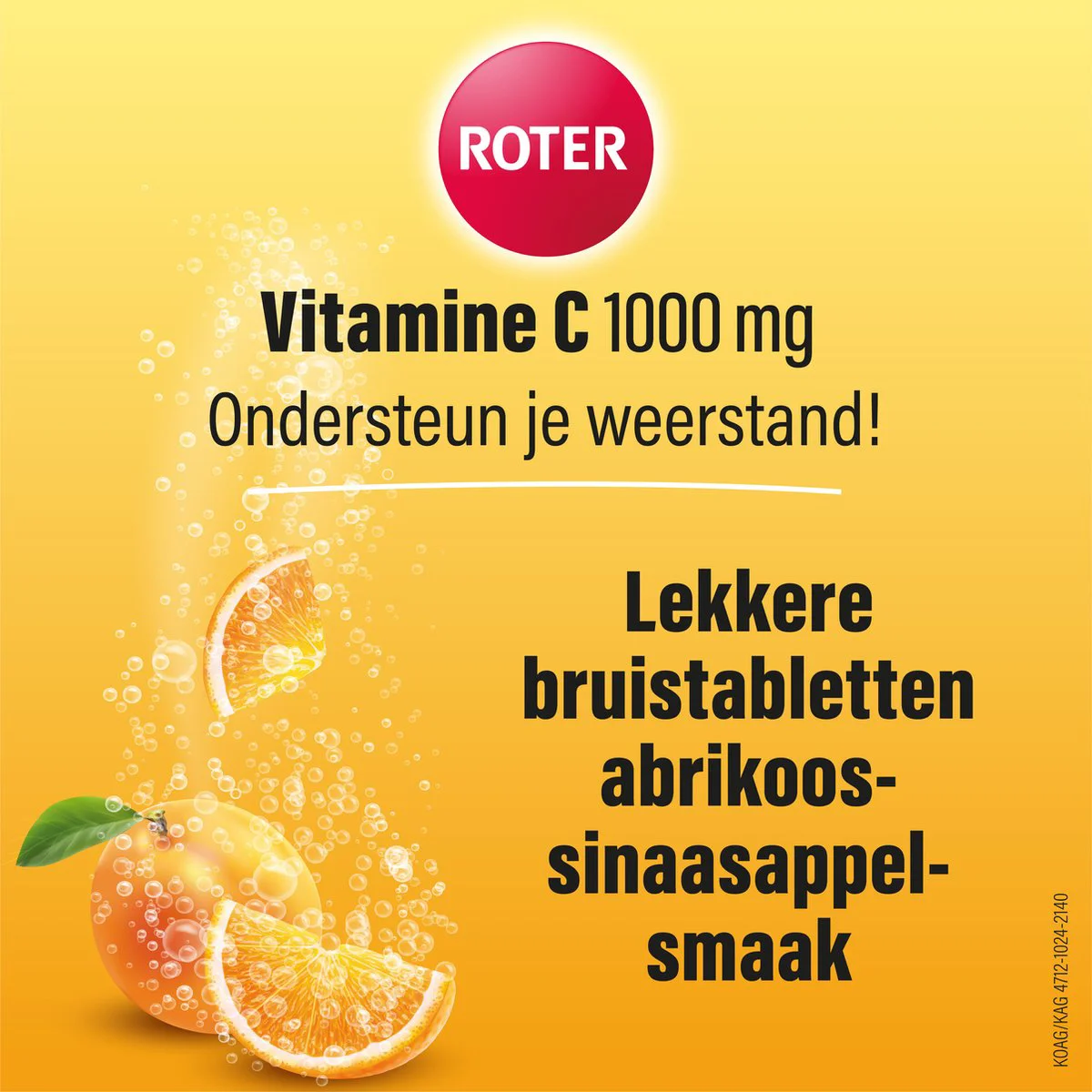 Roter Vitamine C Bruis 1000 mg 20 bruistabletten