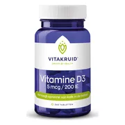 Vitakruid Vitamine D3 - 5 mcg 240 tabletten