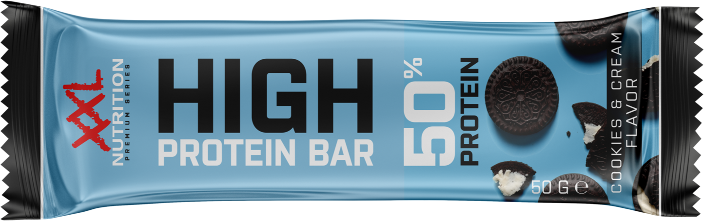 XXL Nutrition High Protein Bar 2.0 - Cookies & Cream 50GR