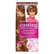 3x L'Oréal Casting Crème Gloss Semi-Permanente Haarkleuring 634 Donker Goud Koperblond
