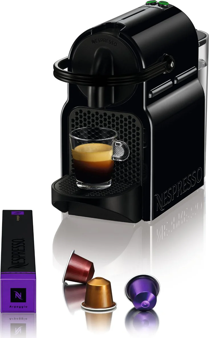 Nespresso Inissia Koffiecupmachine – Espresso & Lungo – 19 bar – Snelle opwarming (25 sec) – Automatische uitschakeling – Zwart – Compact design