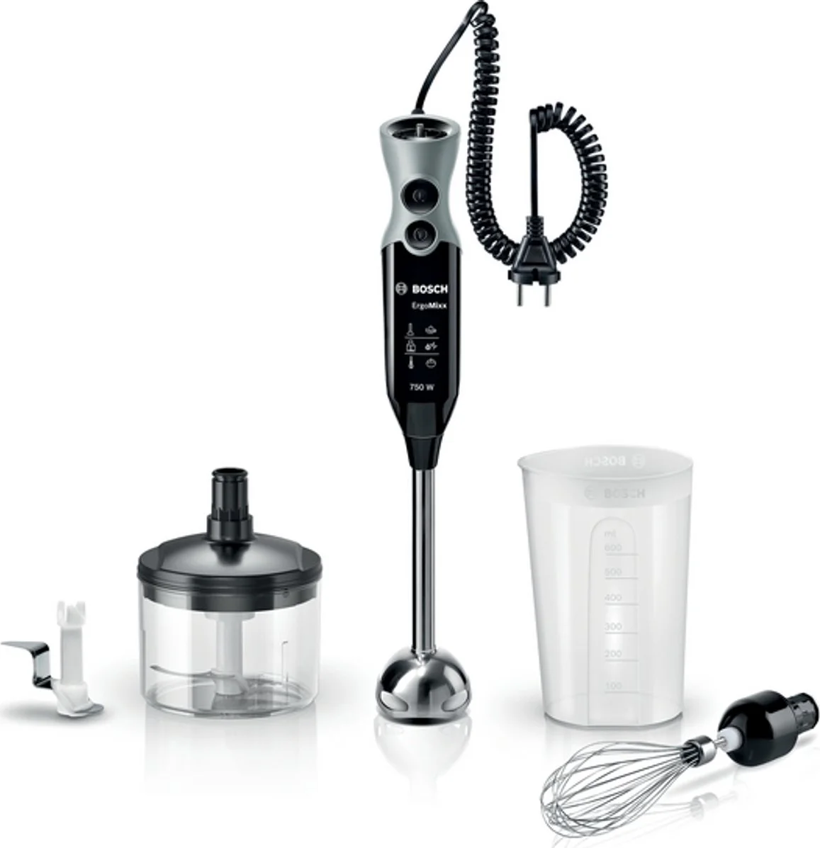 Bosch MSM67170 ErgoMixx - Staafmixer - ijscrusher - 750W - Zwart