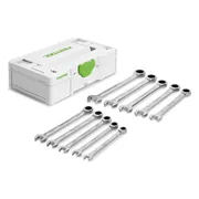 Festool SYS3 S 76-RRS-Set Ringratel-steeksleutelset 10-delig in Systainer S - 578117