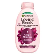 3x Garnier Loving Blends Grape Moisture Shampoo 300 ml