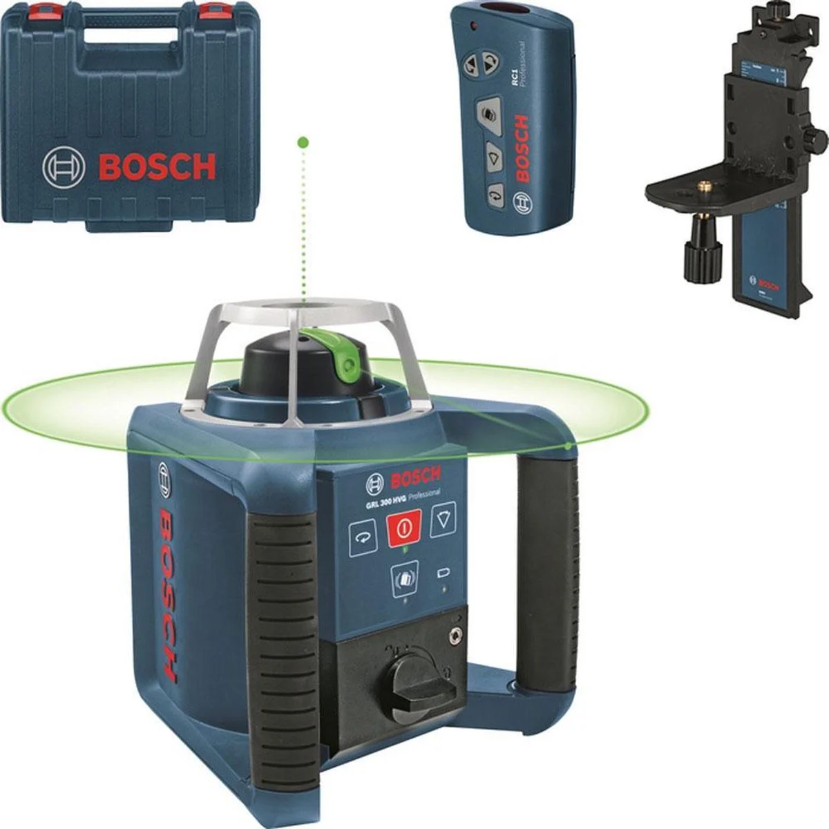 Bosch Professional PRO GRL 300 HVG Rotatielaser groen in koffer - 0601061700