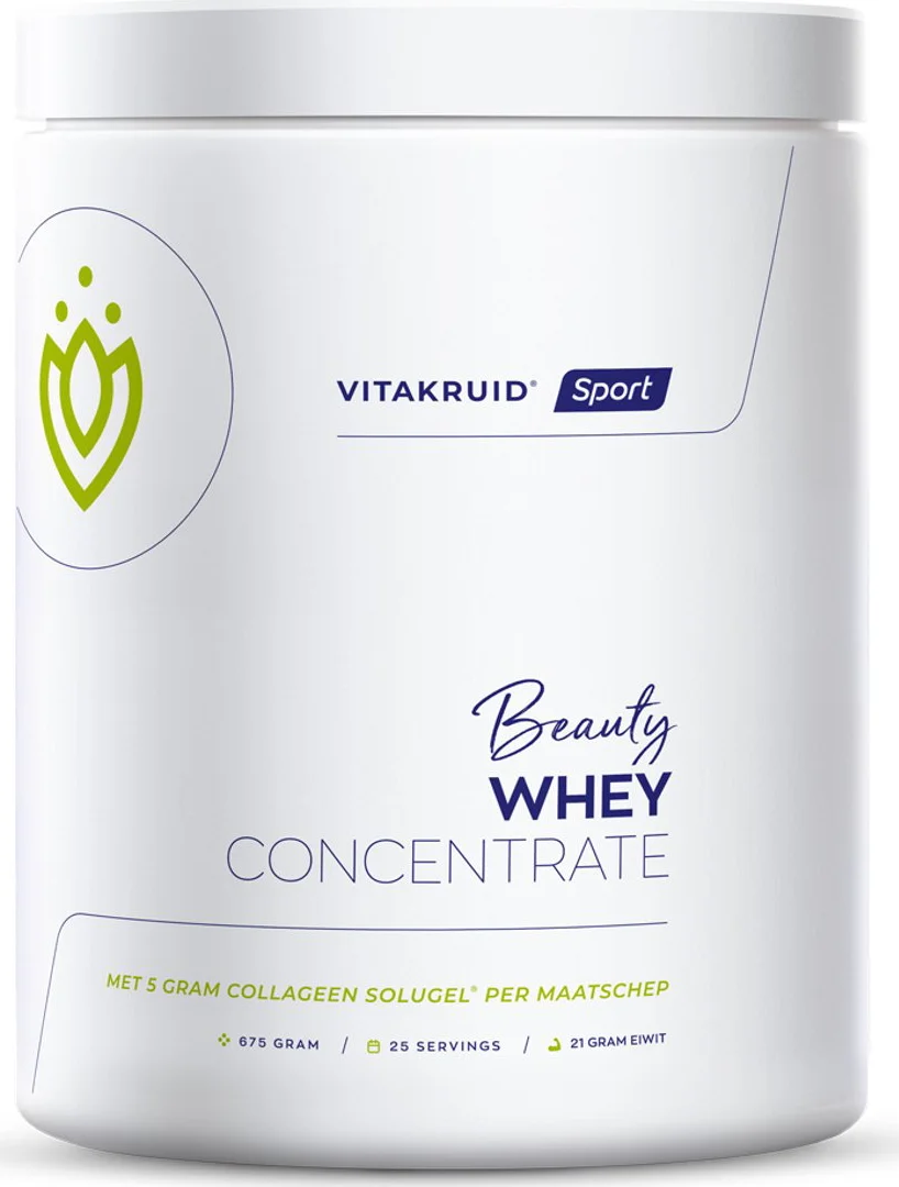 Vitakruid Beauty Whey protein met 5 gr Collageen Solugel® 675GR