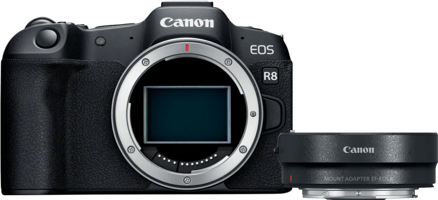 Canon EOS R8 + EF-EOS R Adapter