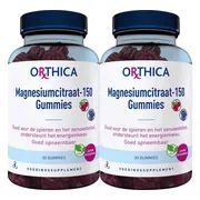 2x Orthica Magnesiumcitraat-150 Gummies 30 gummies