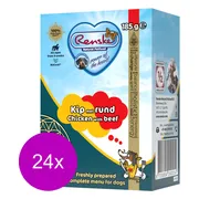 24x Renske Vers Puppy Tetra Hondenvoer Nat Kip met Rund 185 gr
