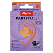 Alpine PartyPlug Classic Oordoppen festival - Earplugs festival - Comfortabele earplugs voor muziekevenementen, concerten en festivals - SNR 19 dB