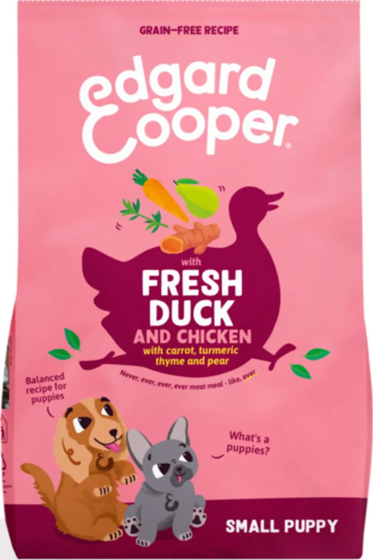 Edgard & Cooper Hondenvoer Droog Puppy Small Eend&Kip 3 kg