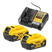 DeWALT DCB1104P2 Starterset 2x DCB184 Accu 5.0Ah 18V XR + Multilader DCB1104