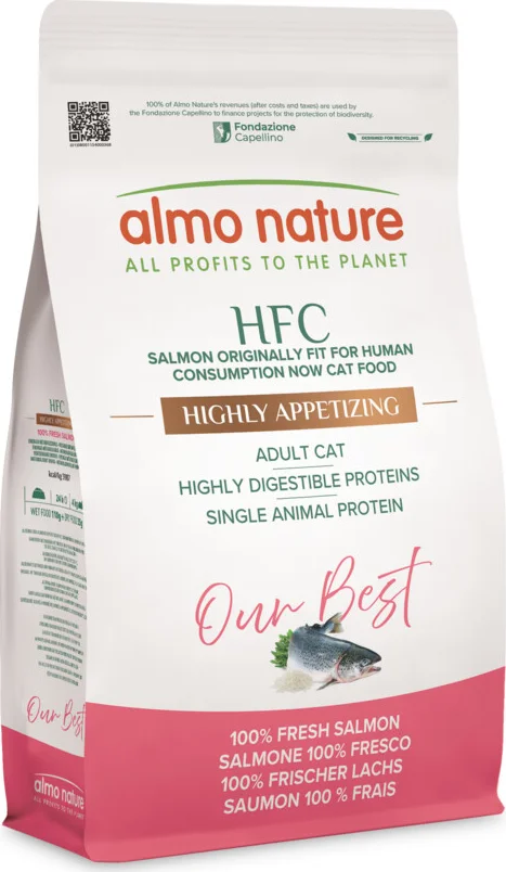 Almo Nature HFC Kattenvoer Droog Adult Zalm 1,2 kg
