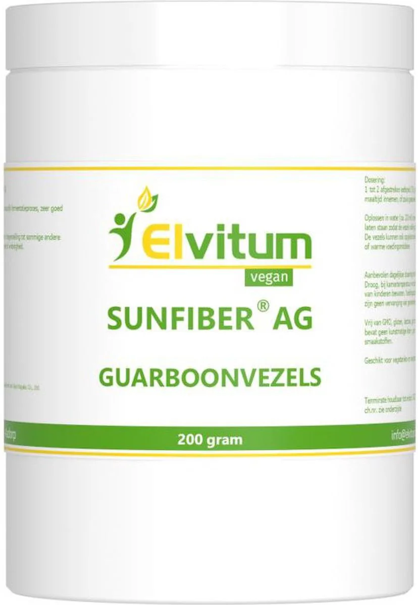 Elvitum Sunfiber AG Guarboonvezels Poeder 200GR