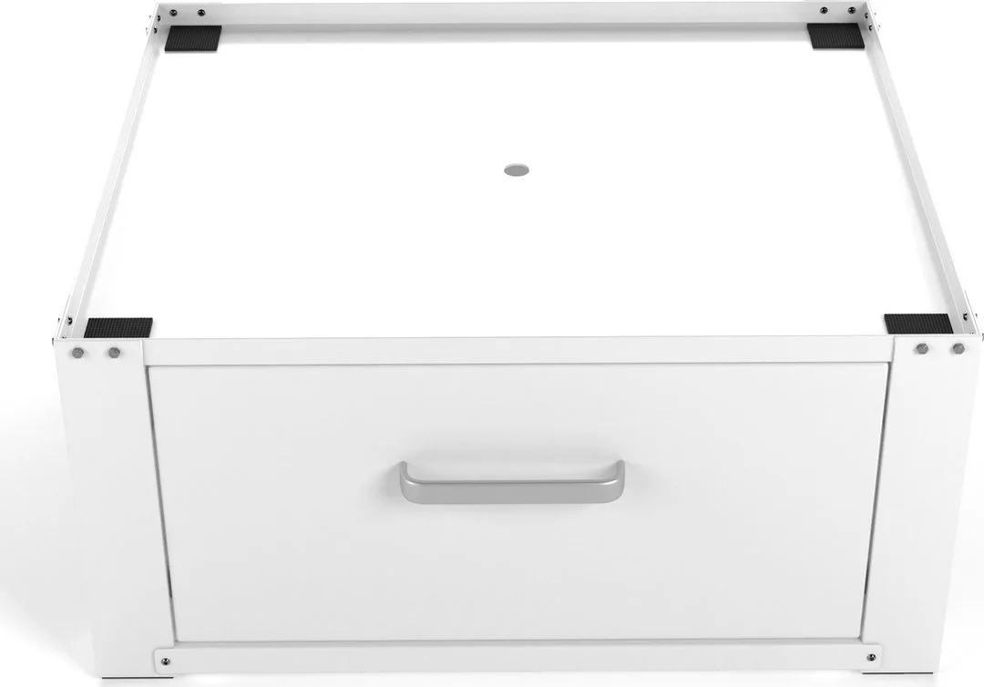 Wasophoogte® Wasmachine verhoger met lade - Wasmachine opbouwmeubel - Wasmachine sokkel - 31cm hoog - Wit - Universeel