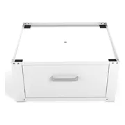 Wasophoogte® Wasmachine verhoger met lade - Wasmachine opbouwmeubel - Wasmachine sokkel - 31cm hoog - Wit - Universeel