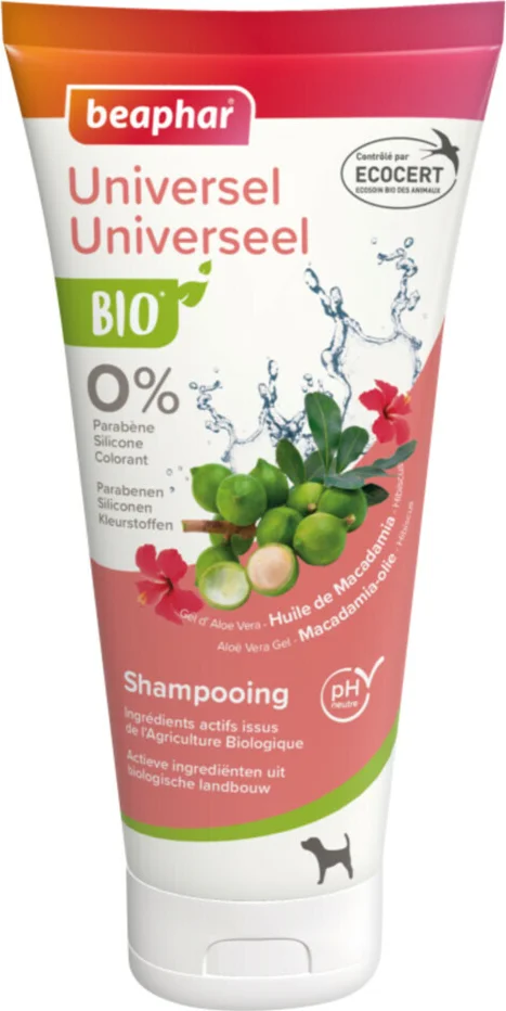 3x Beaphar Bio Shampoo Tube Universeel 200 ml