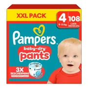 Pampers Baby Dry Luierbroekjes Maat 4 (9-15 kg) 108 stuks