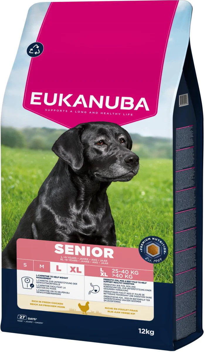 Eukanuba Hondenvoer Droog Life Care Dog Senior Large Kip 12 kg