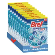 10x Bref Toiletblok Power Active Ocean 2 stuks