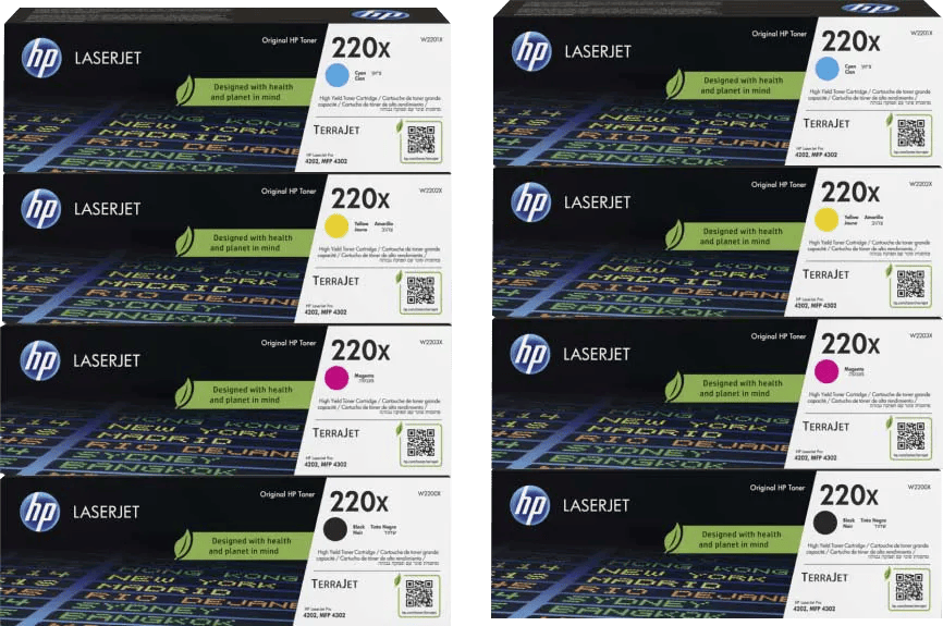 HP 220X LaserJet Toner Combo Pack (2 stuks)