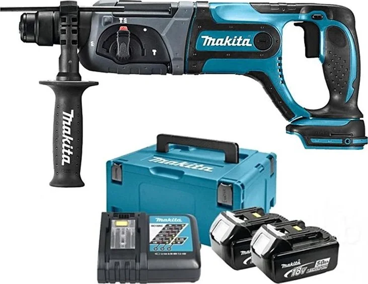 Makita DHR241RTJ Accu combihamer SDS-Plus 1,9J 18V 5.0Ah in Mbox