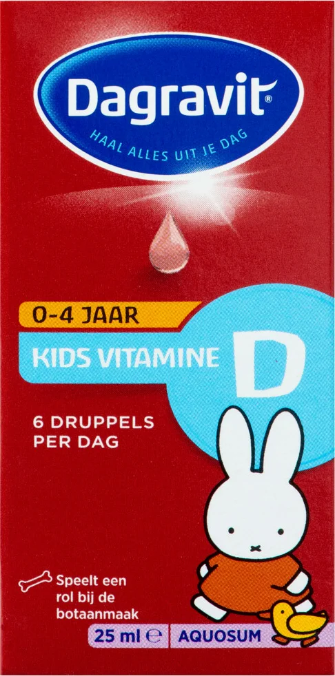 2x Dagravit Vitamine D Aquosum Druppels Kids 25 ml